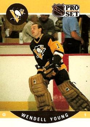 #512 Wendell Young - Pittsburgh Penguins - 1990-91 Pro Set Hockey