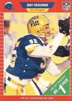 #512 Burt Grossman - San Diego Chargers - 1989 Pro Set Football
