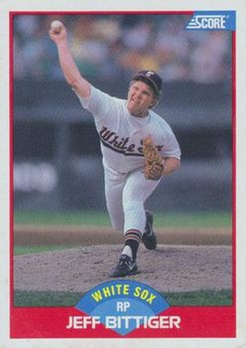 #512 Jeff Bittiger - Chicago White Sox - 1989 Score Baseball