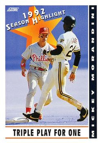 #512 Mickey Morandini - Philadelphia Phillies - 1993 Score Baseball