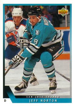 #512 Jeff Norton - San Jose Sharks - 1993-94 Upper Deck Hockey
