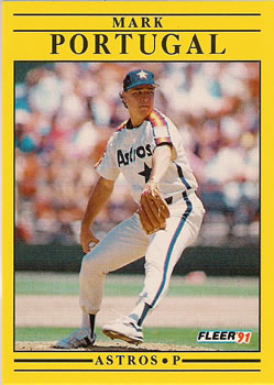 #512 Mark Portugal - Houston Astros - 1991 Fleer Baseball