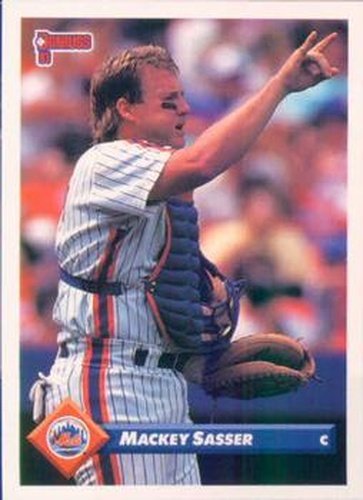 #512 Mackey Sasser - New York Mets - 1993 Donruss Baseball