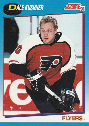 #512 Dale Kushner - Philadelphia Flyers - 1991-92 Score Canadian Bilingual Hockey