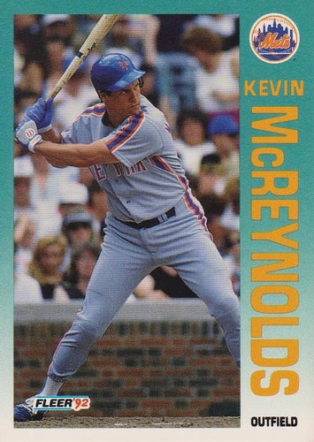 #512 Kevin McReynolds - New York Mets - 1992 Fleer Baseball
