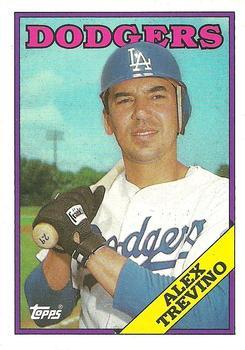 #512 Alex Trevino - Los Angeles Dodgers - 1988 Topps Baseball