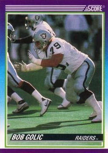 #512 Bob Golic - Los Angeles Raiders - 1990 Score Football