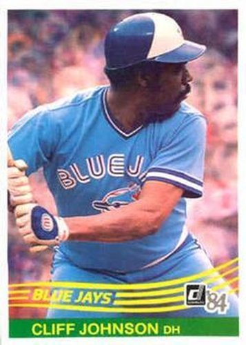 #512 Cliff Johnson - Toronto Blue Jays - 1984 Donruss Baseball