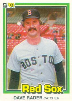 #512 Dave Rader - Boston Red Sox - 1981 Donruss Baseball