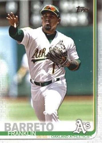 #512 Franklin Barreto - Oakland Athletics - 2019 Topps Baseball