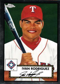 #512 Ivan Rodriguez - Texas Rangers - 2021 Topps Chrome Platinum Anniversary Baseball