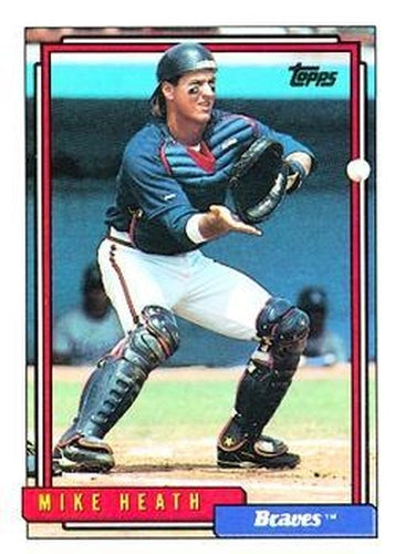 #512 Mike Heath - Atlanta Braves - 1992 Topps Baseball