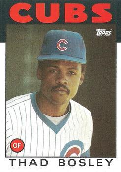 #512 Thad Bosley - Chicago Cubs - 1986 Topps Baseball