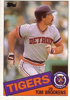 #512 Tom Brookens - Detroit Tigers - 1985 Topps Baseball