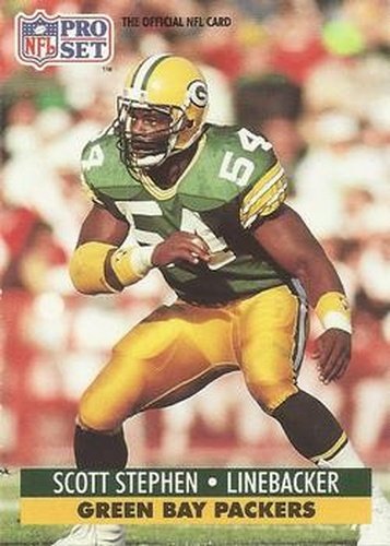 #512 Scott Stephen - Green Bay Packers - 1991 Pro Set Football