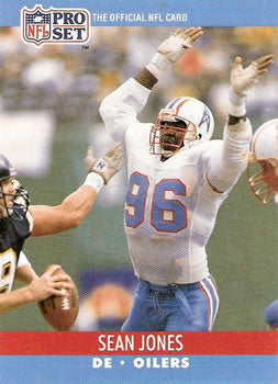 #512 Sean Jones - Houston Oilers - 1990 Pro Set Football
