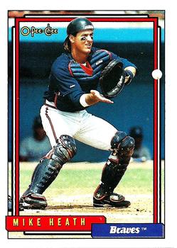 #512 Mike Heath - Atlanta Braves - 1992 O-Pee-Chee Baseball