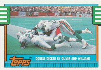 #512 Louis Oliver / Jarvis Williams - Miami Dolphins - 1990 Topps Football