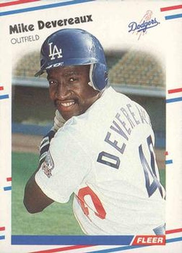 #512 Mike Devereaux - Los Angeles Dodgers - 1988 Fleer Baseball