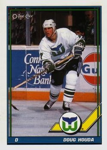 #512 Doug Houda - Hartford Whalers - 1991-92 O-Pee-Chee Hockey