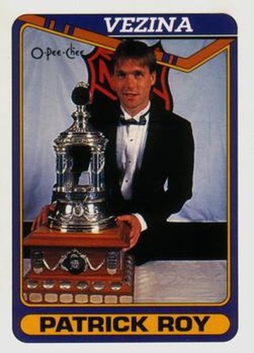 #512 Patrick Roy - Montreal Canadiens - 1990-91 O-Pee-Chee Hockey