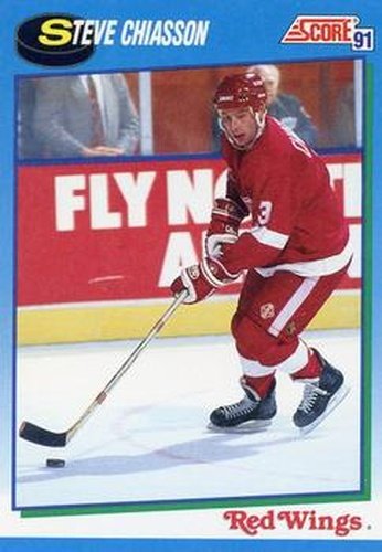 #513 Steve Chiasson - Detroit Red Wings - 1991-92 Score Canadian Hockey