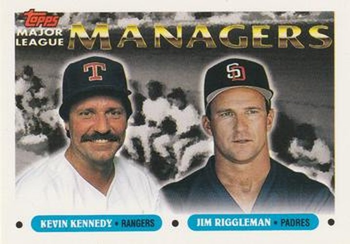 #513 Kevin Kennedy / Jim Riggleman - Texas Rangers / San Diego Padres - 1993 Topps Baseball