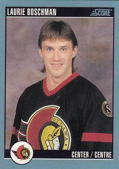 #513 Laurie Boschman - Ottawa Senators - 1992-93 Score Canadian Hockey