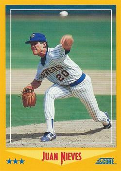 #513 Juan Nieves - Milwaukee Brewers - 1988 Score Baseball