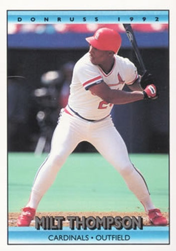 #513 Milt Thompson - St. Louis Cardinals - 1992 Donruss Baseball