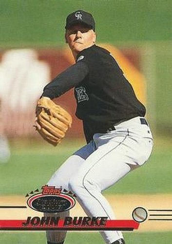 #513 John Burke - Colorado Rockies - 1993 Stadium Club Baseball