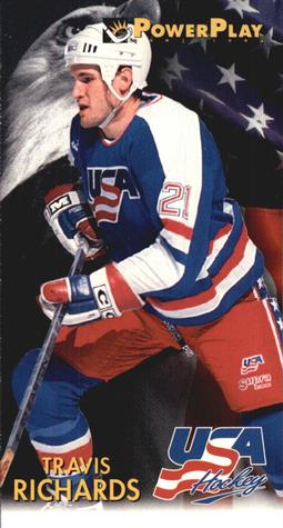 #513 Travis Richards - USA - 1993-94 Fleer PowerPlay Hockey