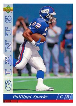 #513 Phillippi Sparks - New York Giants - 1993 Upper Deck Football