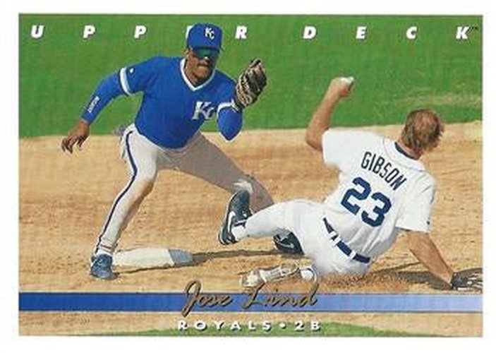 #513 Jose Lind - Kansas City Royals - 1993 Upper Deck Baseball