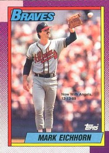 #513 Mark Eichhorn - California Angels - 1990 O-Pee-Chee Baseball