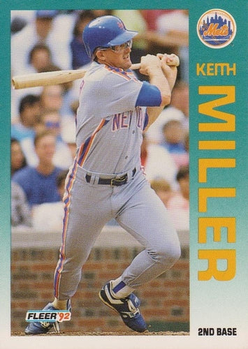 #513 Keith Miller - New York Mets - 1992 Fleer Baseball