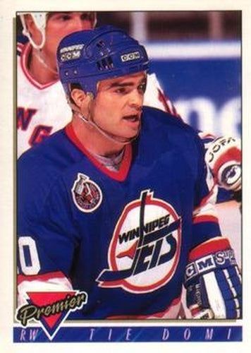 #513 Tie Domi - Winnipeg Jets - 1993-94 O-Pee-Chee Premier Hockey