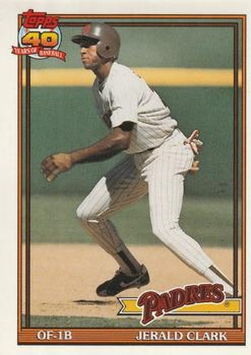 #513 Jerald Clark - San Diego Padres - 1991 O-Pee-Chee Baseball