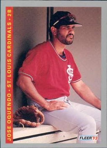 #513 Jose Oquendo - St. Louis Cardinals - 1993 Fleer Baseball