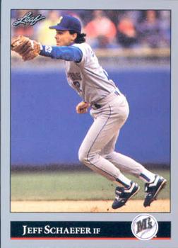 #513 Jeff Schaefer - Seattle Mariners - 1992 Leaf Baseball