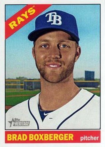 #513 Brad Boxberger - Tampa Bay Rays - 2015 Topps Heritage Baseball