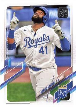 #513 Carlos Santana - Kansas City Royals - 2021 Topps Baseball