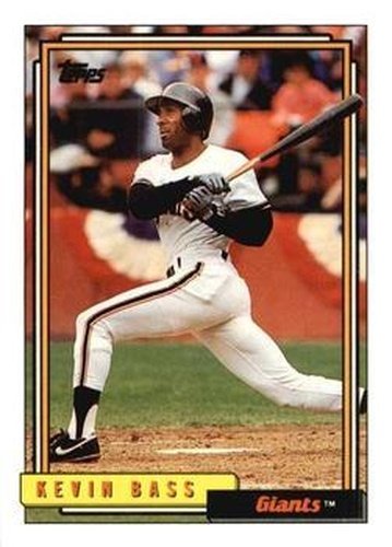 #513 Kevin Bass - San Francisco Giants - 1992 Topps Baseball