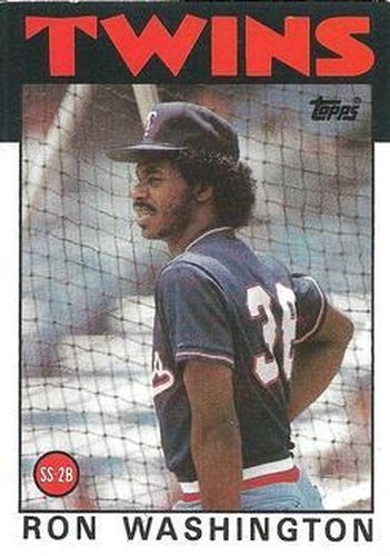 #513 Ron Washington - Minnesota Twins - 1986 Topps Baseball