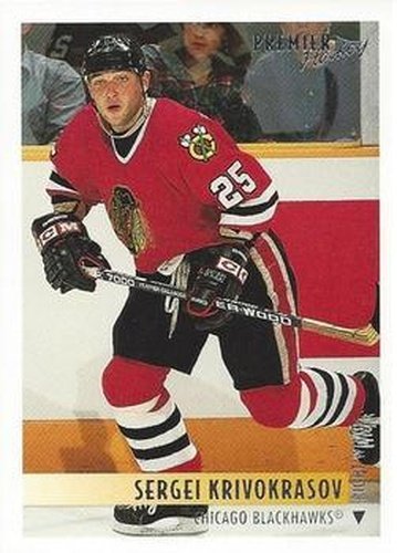 #513 Sergei Krivokrasov - Chicago Blackhawks - 1994-95 Topps Premier Hockey