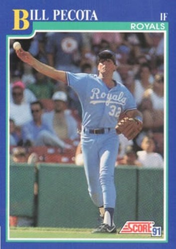 #513 Bill Pecota - Kansas City Royals - 1991 Score Baseball