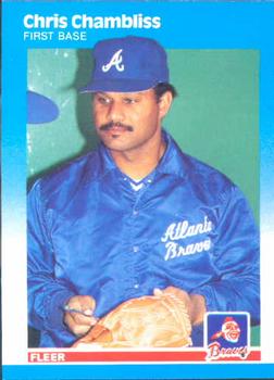 #513 Chris Chambliss - Atlanta Braves - 1987 Fleer Baseball