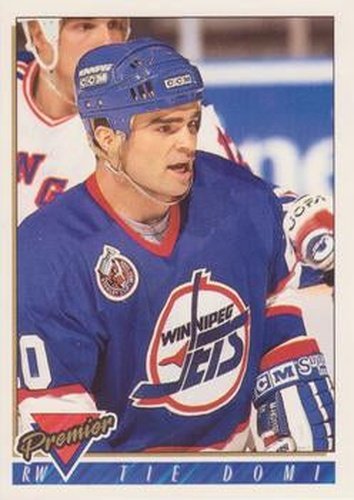 #513 Tie Domi - Winnipeg Jets - 1993-94 Topps Premier Hockey