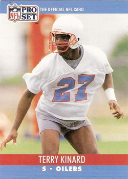 #513 Terry Kinard - Houston Oilers - 1990 Pro Set Football