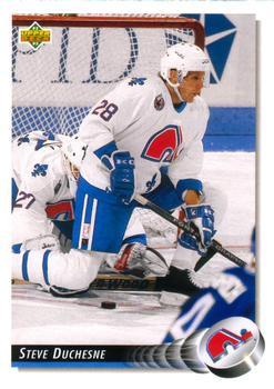 #513 Steve Duchesne - Quebec Nordiques - 1992-93 Upper Deck Hockey